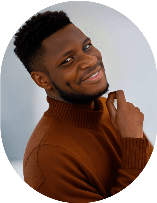 A student looking Happy